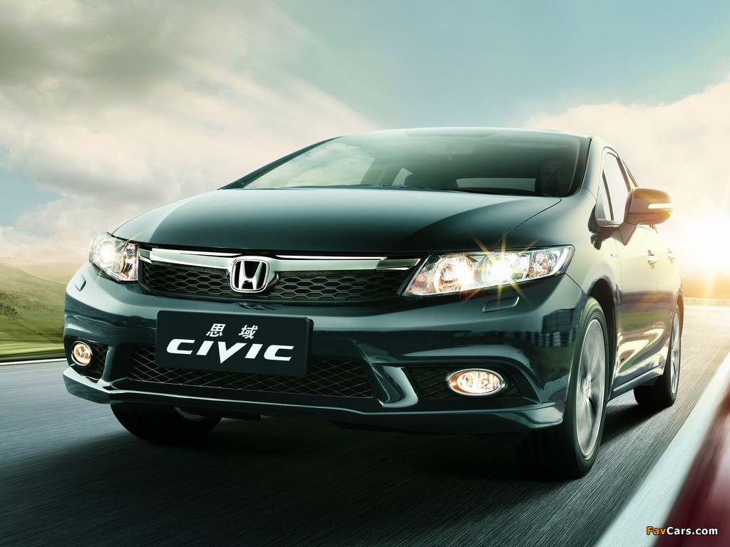 Pictures of Honda Civic Sedan CN-spec 2012 (1024 x 768)
