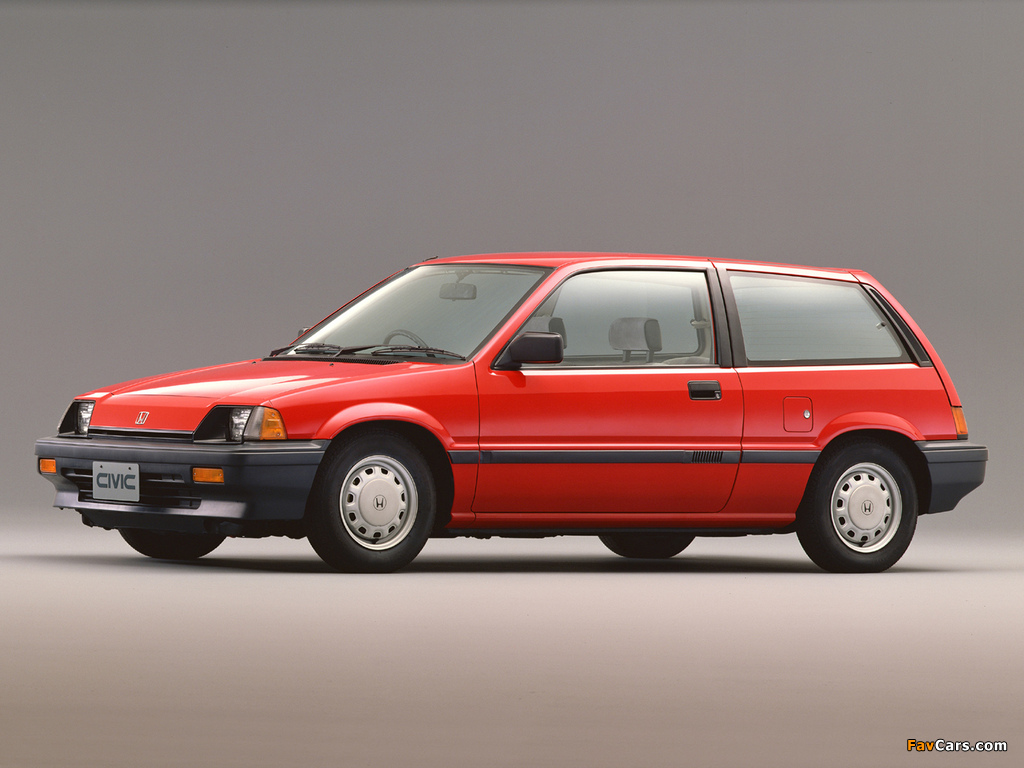 Honda Civic Hatchback 1983–87 wallpapers (1024 x 768)