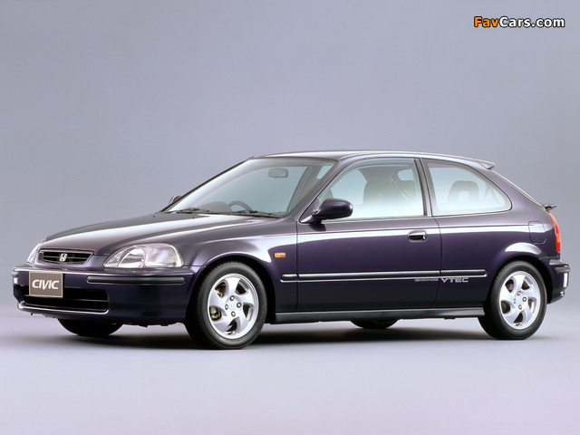 Honda Civic SiR-II Hatchback (EK4) 1995–97 wallpapers (640 x 480)