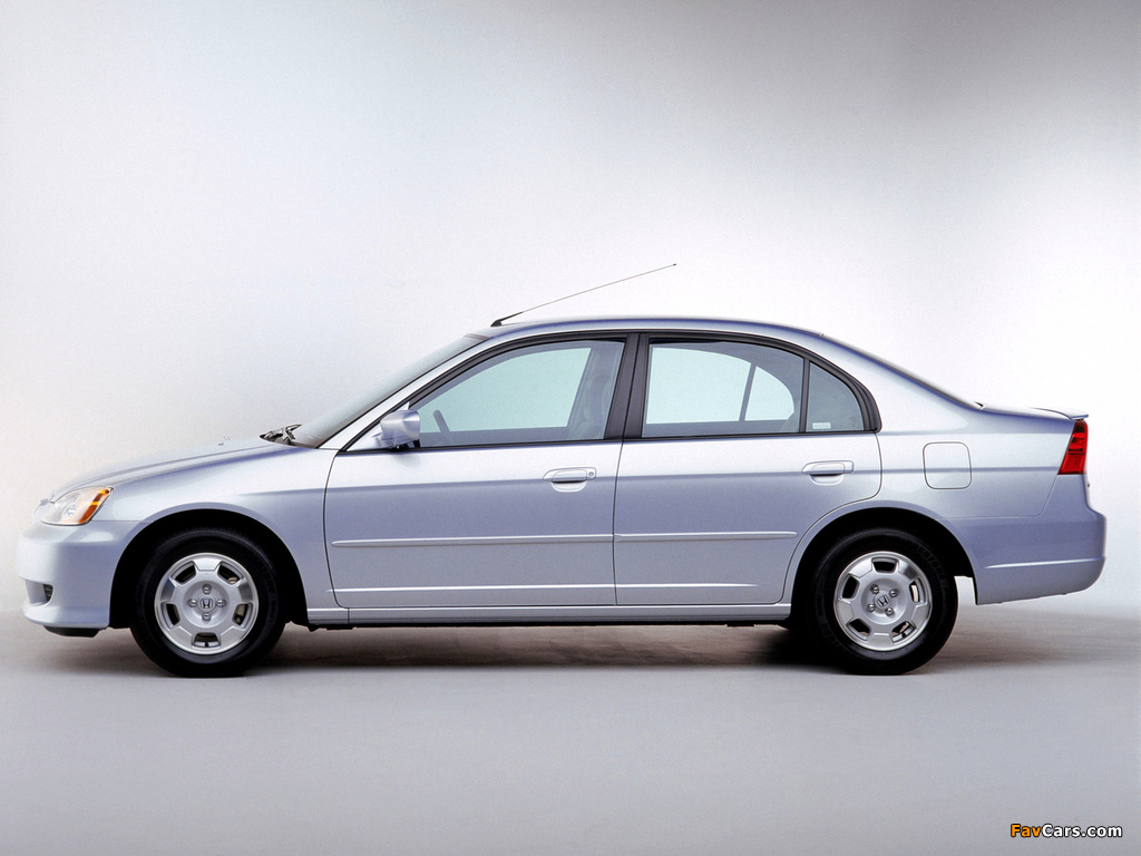 Honda Civic Hybrid US-spec (ES9) 2001–03 wallpapers (1024 x 768)