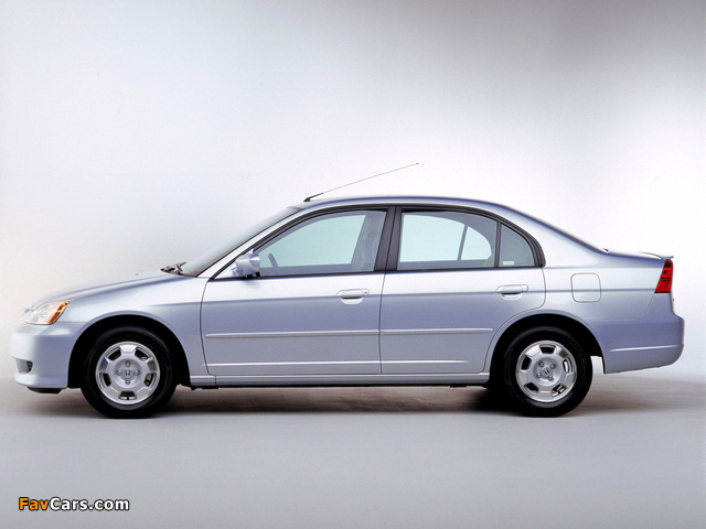 Honda Civic Hybrid US-spec (ES9) 2001–03 wallpapers (640 x 480)