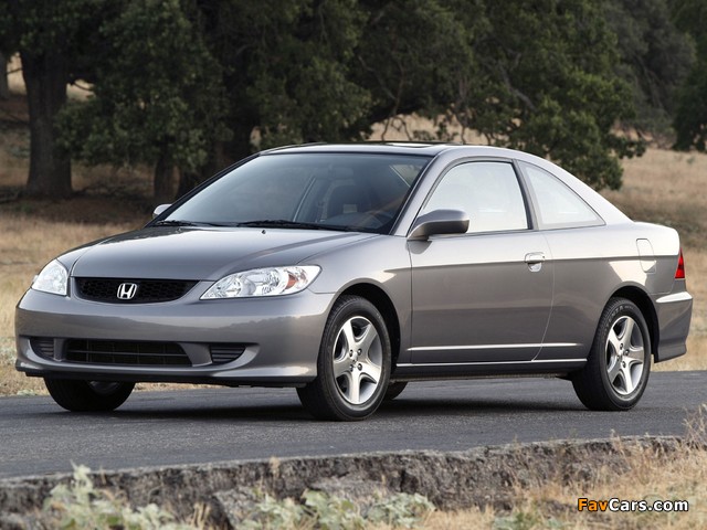 Honda Civic Coupe US-spec 2003–06 wallpapers (640 x 480)