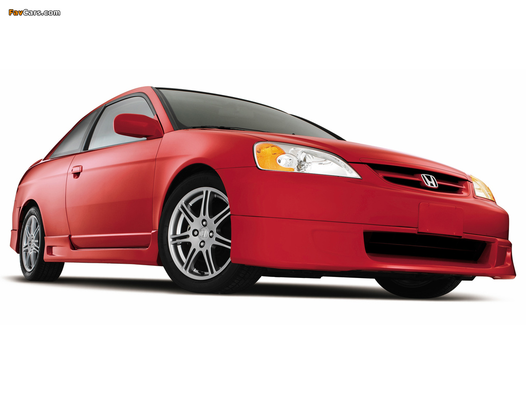Honda Civic Coupe Factory Performance Package 2003 wallpapers (1024 x 768)