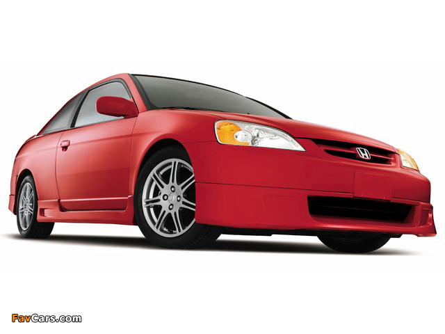 Honda Civic Coupe Factory Performance Package 2003 wallpapers (640 x 480)