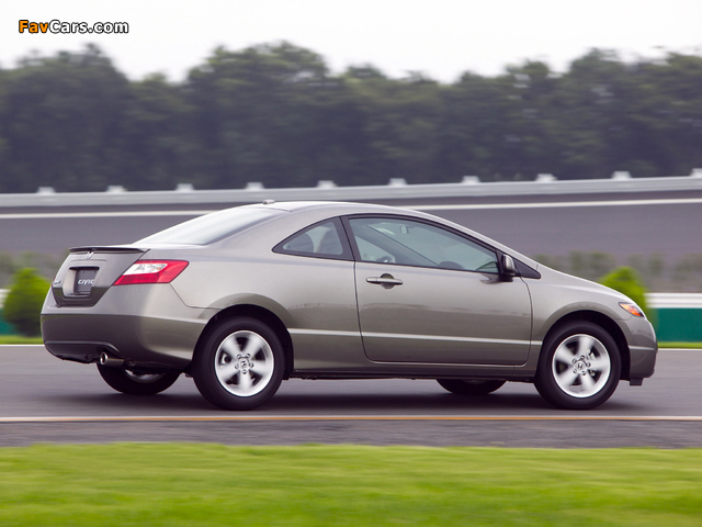 Honda Civic Coupe 2006–08 wallpapers (640 x 480)