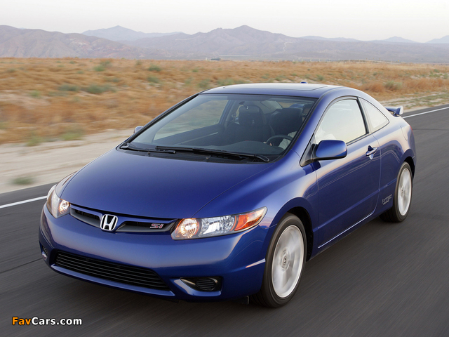 Honda Civic Si Coupe 2006–08 wallpapers (640 x 480)