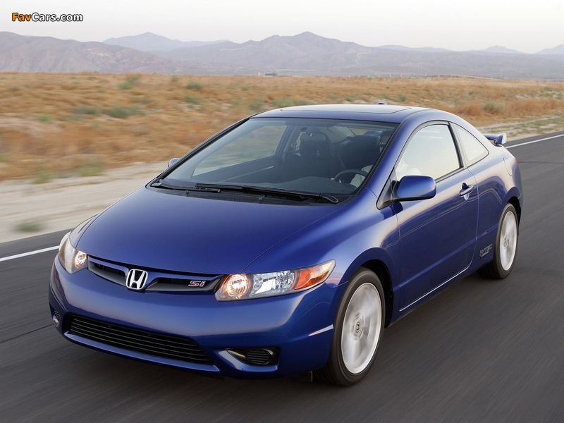 Honda Civic Si Coupe 2006–08 wallpapers (800 x 600)