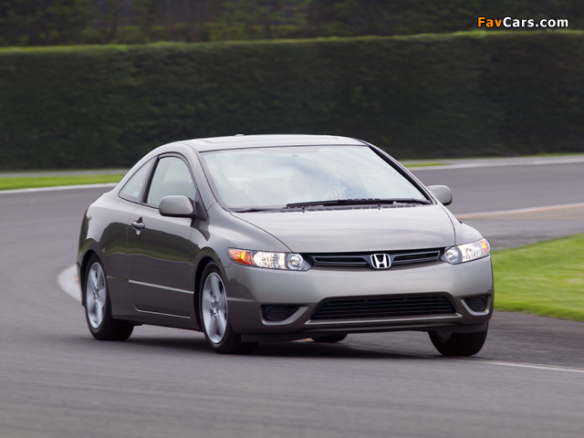 Honda Civic Coupe 2006–08 wallpapers (640 x 480)