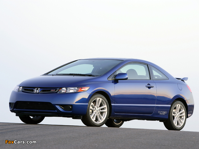 Honda Civic Si Coupe 2006–08 wallpapers (640 x 480)