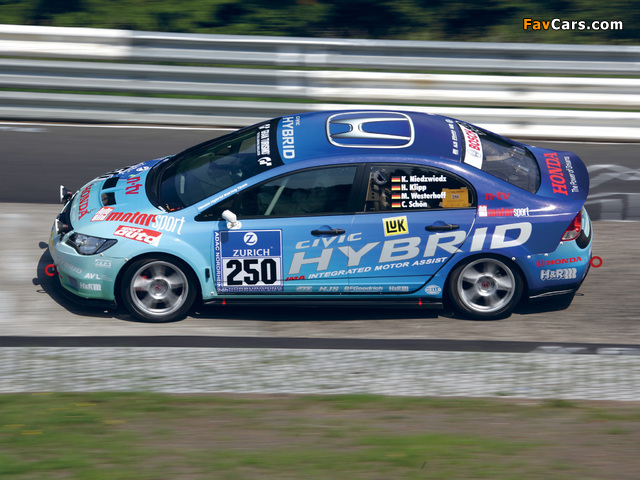 Honda Civic Hybrid 24-hour Nürburgring (FD3) 2007 wallpapers (640 x 480)