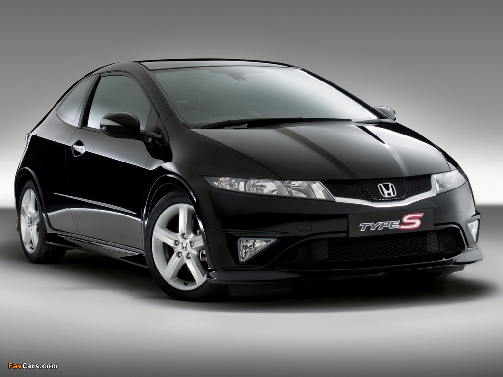 Honda Civic Type-S UK-spec (FN) 2008–10 wallpapers (1024 x 768)