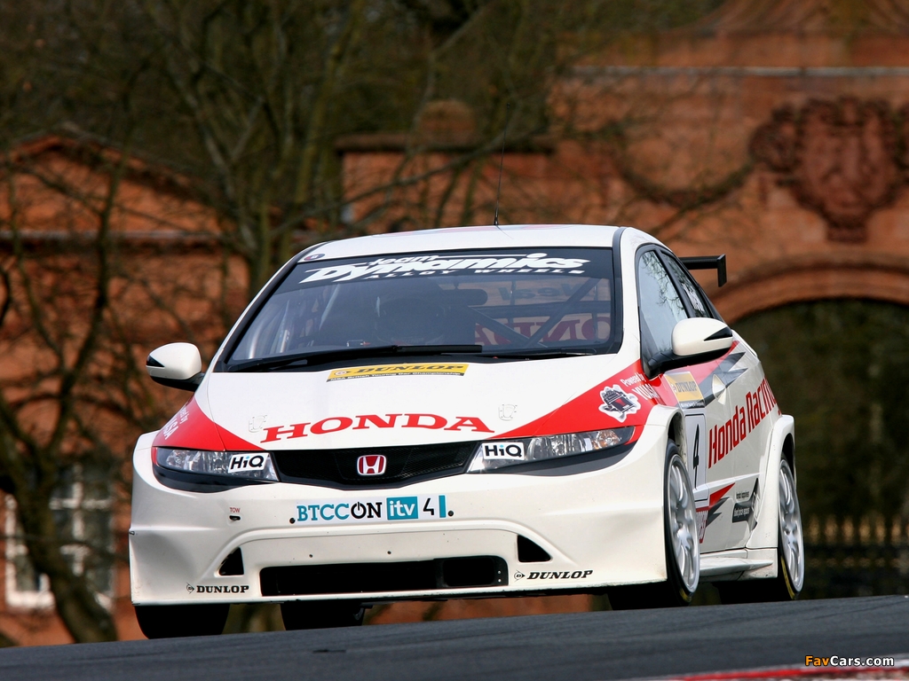 Honda Civic BTCC (FN) 2009–11 wallpapers (1024 x 768)