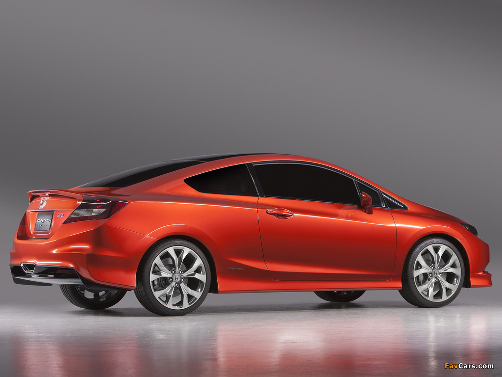 Honda Civic Si Coupe Concept 2011 wallpapers (1024 x 768)