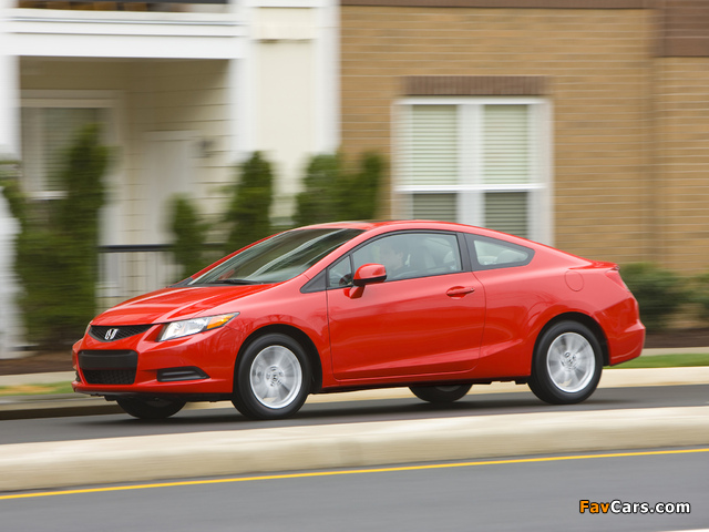 Honda Civic Coupe US-spec 2011–12 wallpapers (640 x 480)
