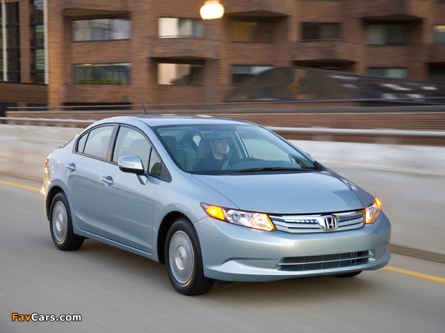 Honda Civic Hybrid US-spec 2011–12 wallpapers (640 x 480)