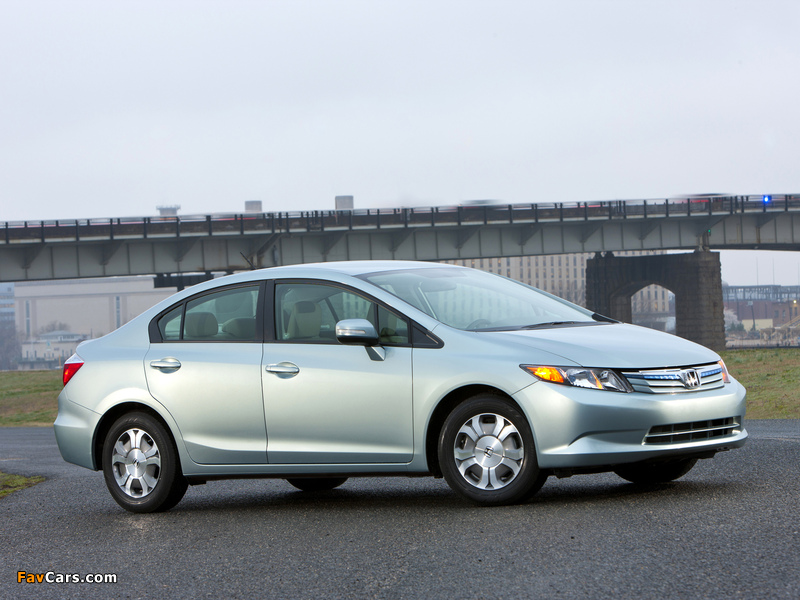 Honda Civic Hybrid US-spec 2011–12 wallpapers (800 x 600)