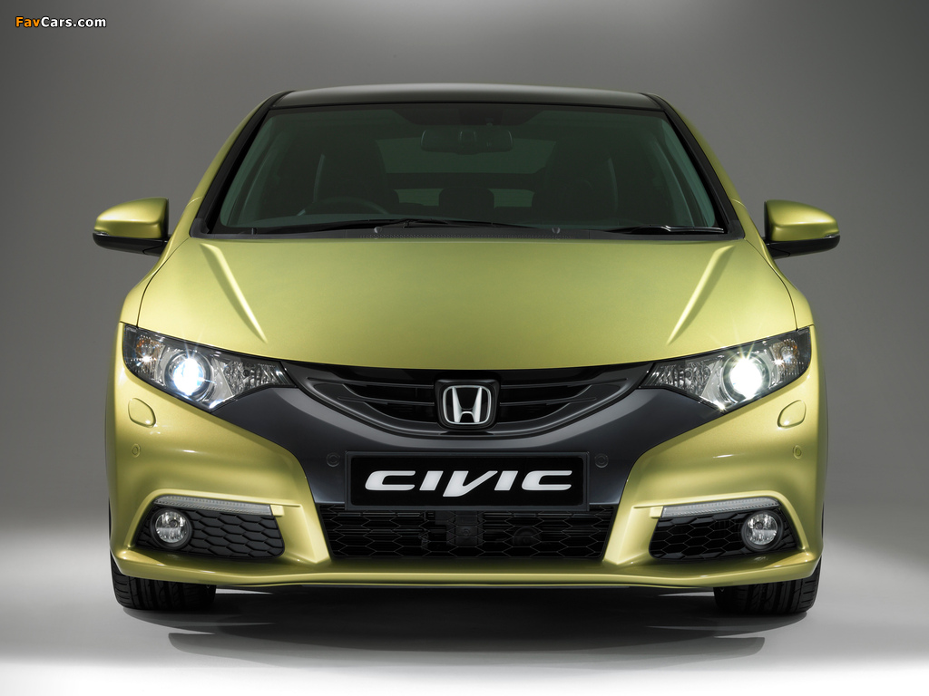 Honda Civic Hatchback UK-spec 2011 wallpapers (1024 x 768)