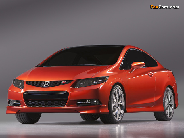 Honda Civic Si Coupe Concept 2011 wallpapers (640 x 480)