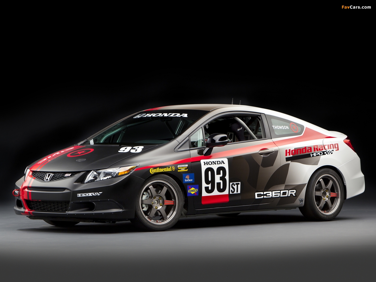 Honda Civic Si Coupe Racecar Compass 360 Racing by HPD 2011 wallpapers (1280 x 960)
