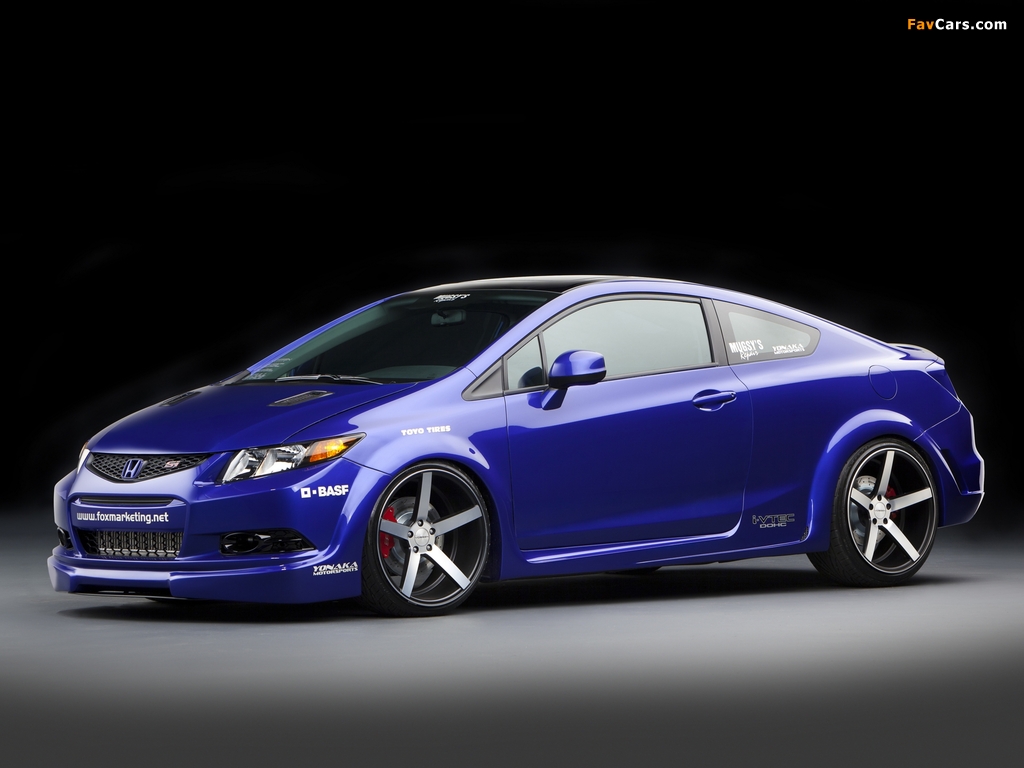 Honda Civic Si Coupe by Fox Marketing 2011 wallpapers (1024 x 768)
