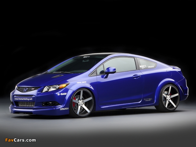 Honda Civic Si Coupe by Fox Marketing 2011 wallpapers (640 x 480)