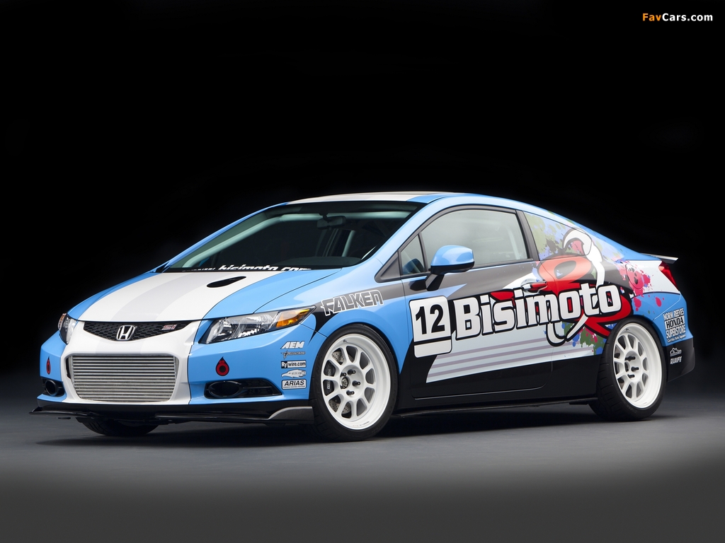 Honda Civic Si Coupe by Bisimoto Engineering 2011 wallpapers (1024 x 768)