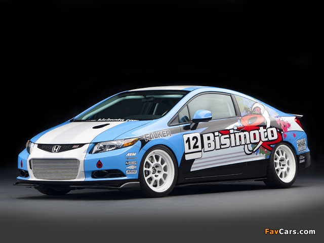 Honda Civic Si Coupe by Bisimoto Engineering 2011 wallpapers (640 x 480)