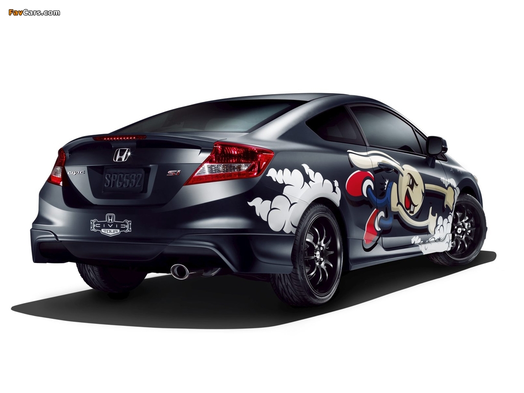Honda Civic Si Coupe by Blink-182 2011 wallpapers (1024 x 768)