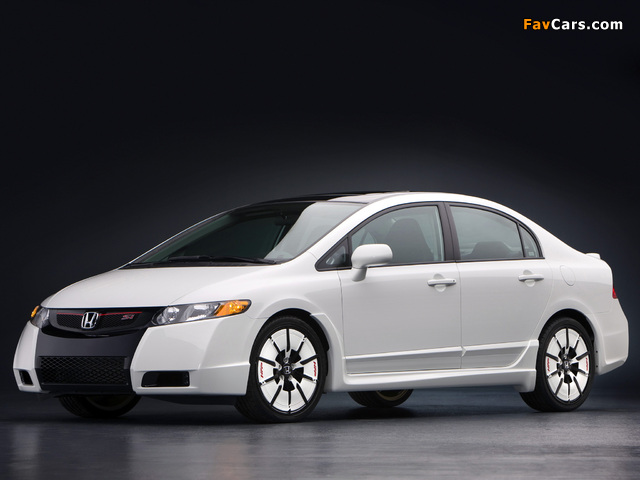 Pictures of Honda Civic Si Sedan Factory Performance Concept 2008 (640 x 480)