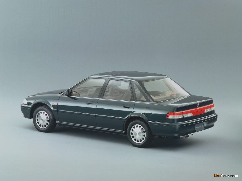 Photos of Honda Concerto Exclusive Sedan (MA) 1991–92 (1024 x 768)
