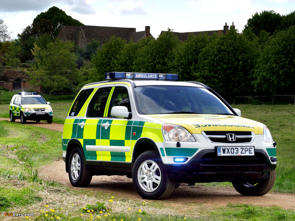 Honda CR-V Ambulance (RD5) 2001–07 pictures (1024 x 768)