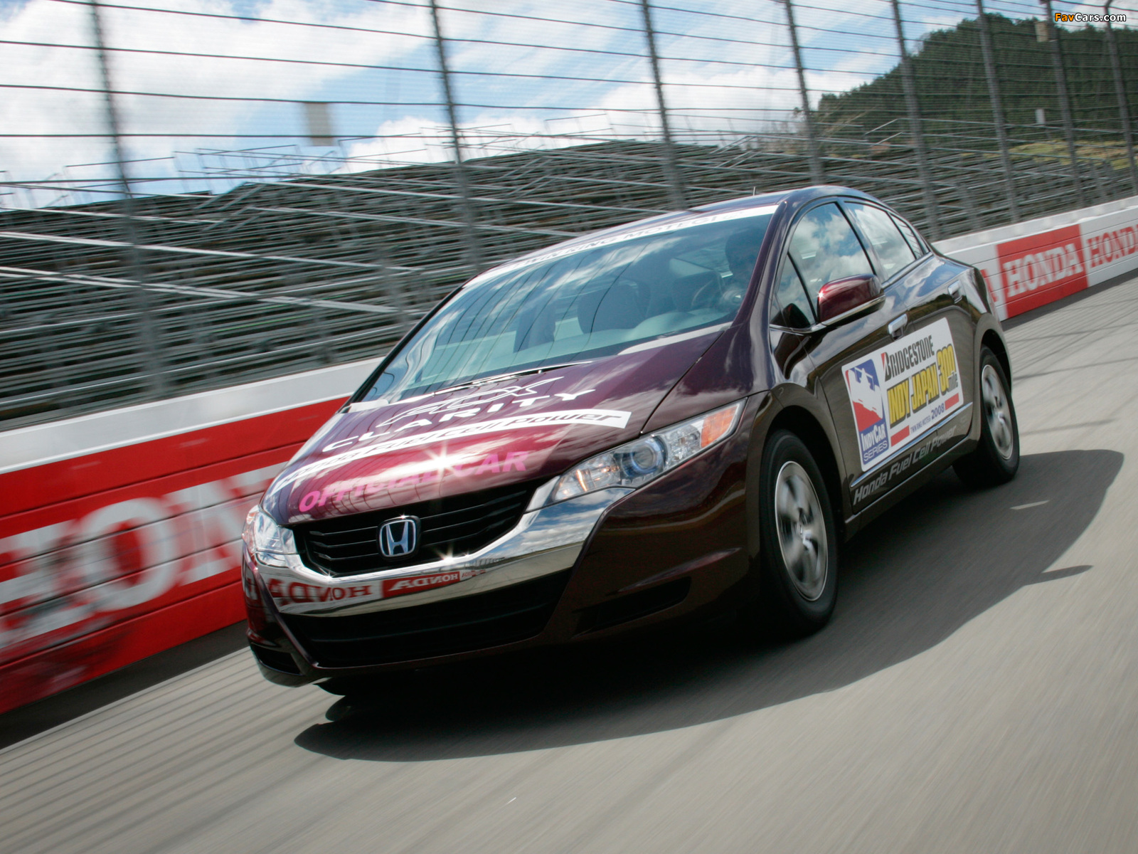 Honda FCX Clarity Indy Japan Official Car 2008 wallpapers (1600 x 1200)