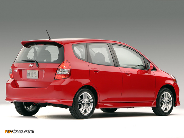 Honda Fit Sport US-spec (GD) 2006–08 wallpapers (640 x 480)