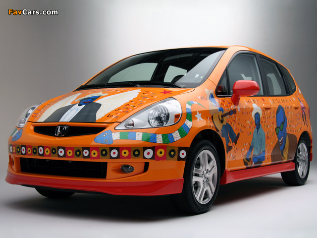 Honda Fit Custom Art Car (GD) 2007 wallpapers (640 x 480)