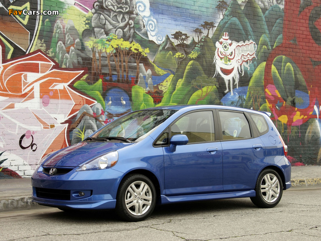 Honda Fit Sport US-spec (GD) 2006–08 wallpapers (640 x 480)