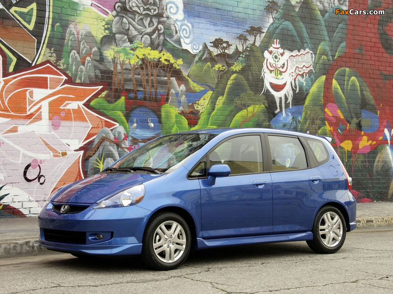 Honda Fit Sport US-spec (GD) 2006–08 wallpapers (800 x 600)