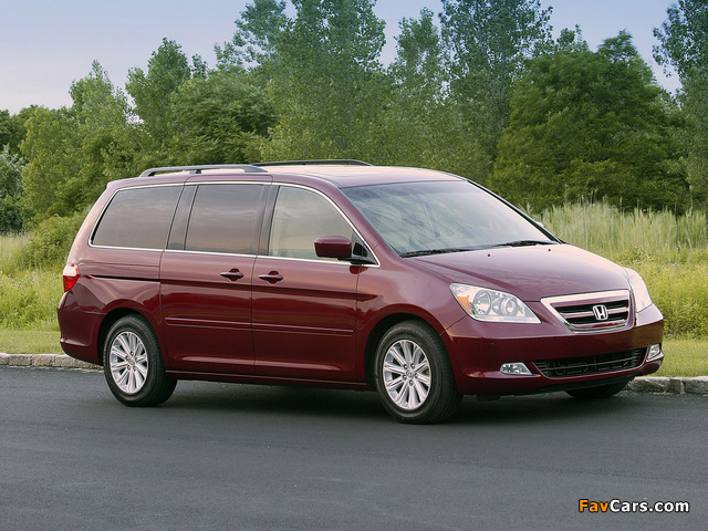 Honda Odyssey US-spec 2005–07 pictures (640 x 480)
