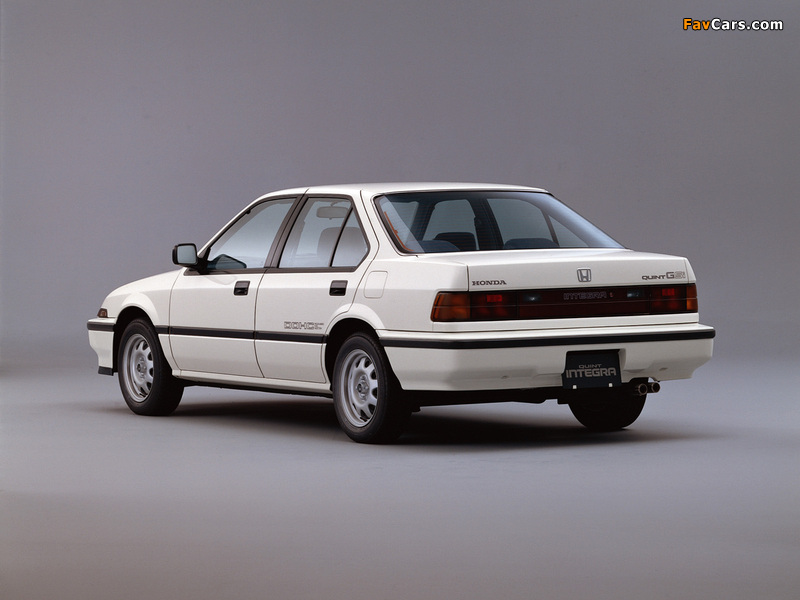 Photos of Honda Quint Integra GSi Sedan (DA1) 1986–89 (800 x 600)