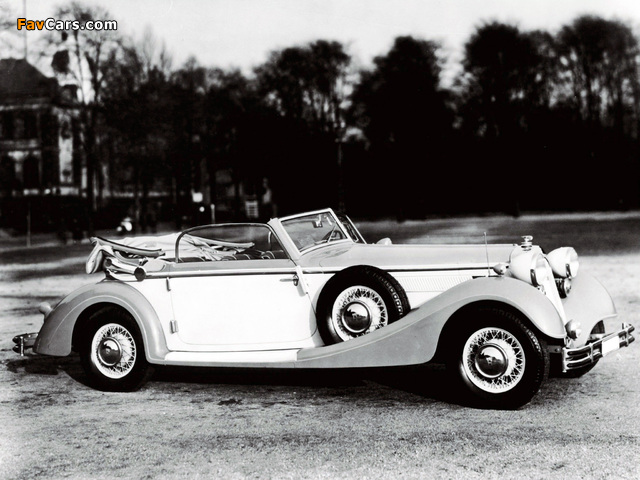 Horch 853 Sport Cabriolet 1935–37 wallpapers (640 x 480)