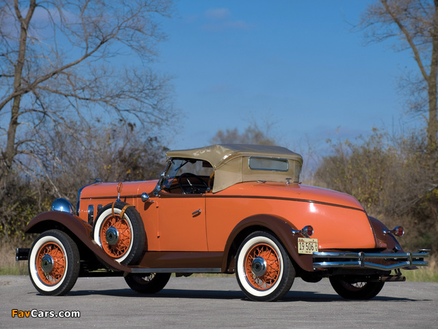 Hudson Greater Eight Sport Roadster 1931–33 wallpapers (640 x 480)