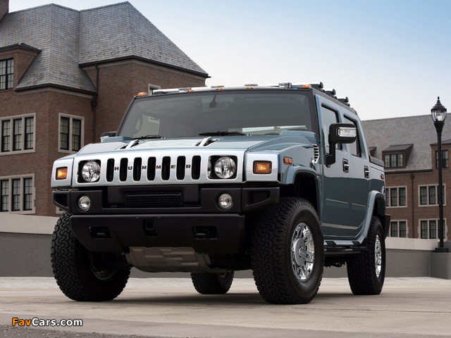 Hummer H2 SUT Glacier Blue Limited Edition 2007 images (640 x 480)