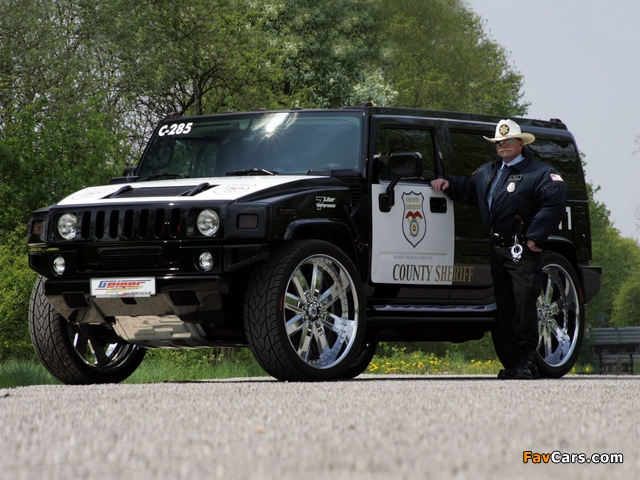 Geiger Hummer H2 Police 2006 wallpapers (640 x 480)
