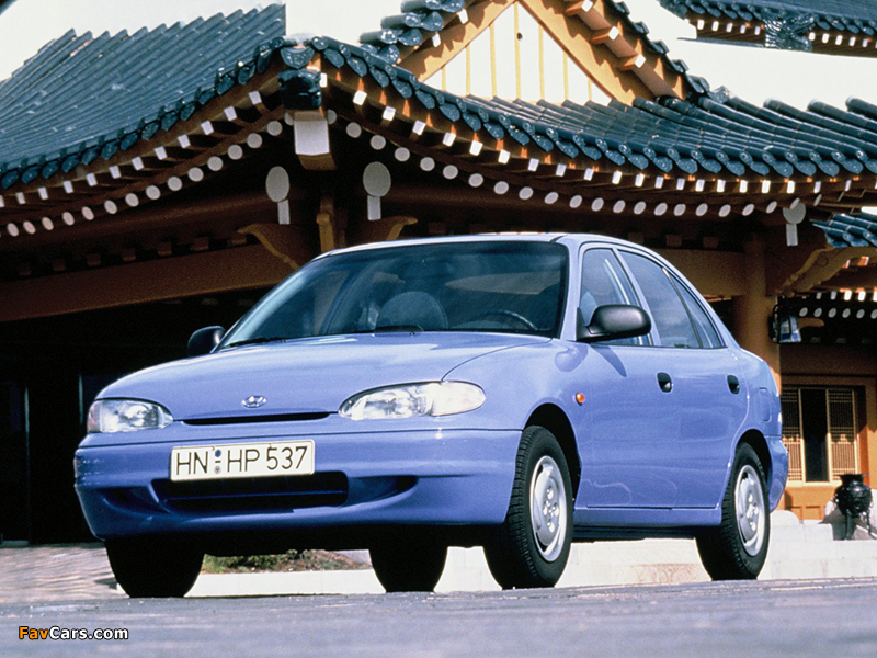 Hyundai Accent 1994–96 images (800 x 600)