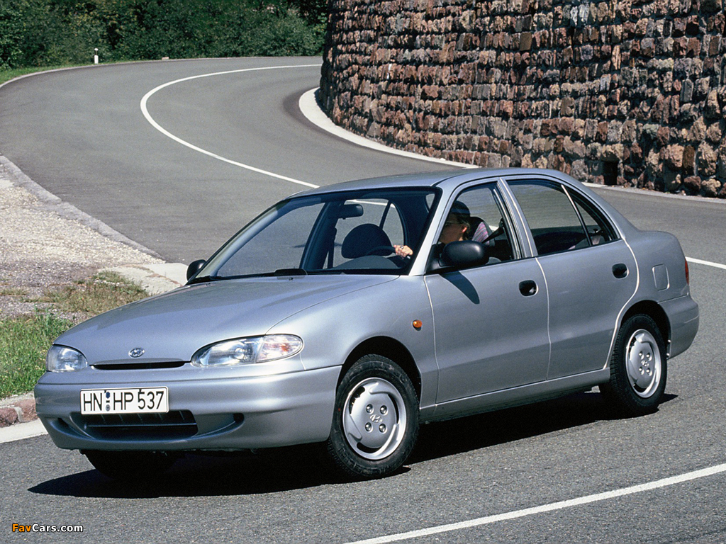 Hyundai Accent 1994–96 images (1024 x 768)