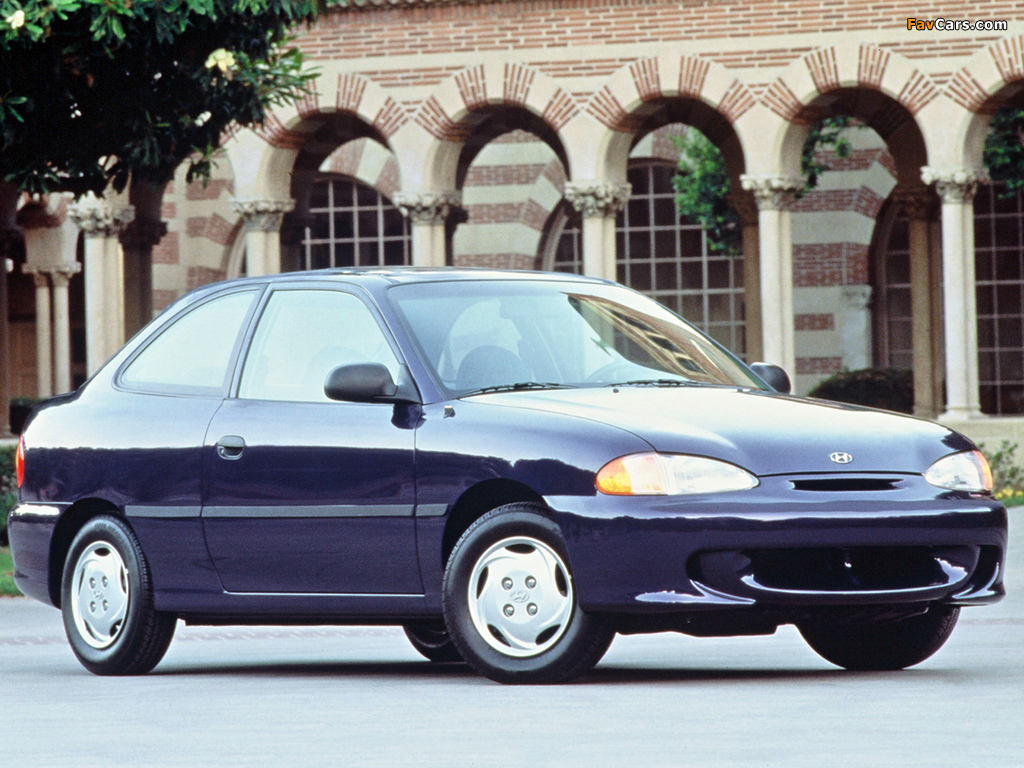 Hyundai Accent 3-door US-spec 1994–96 photos (1024 x 768)