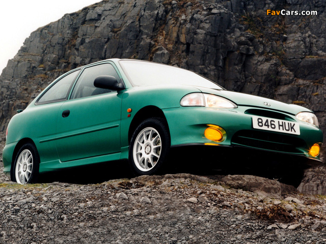 Hyundai Accent 3-door 1996–2000 wallpapers (640 x 480)