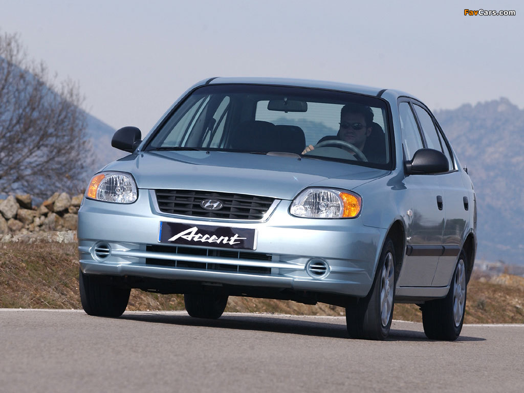 Hyundai Accent Sedan 2003–06 pictures (1024 x 768)