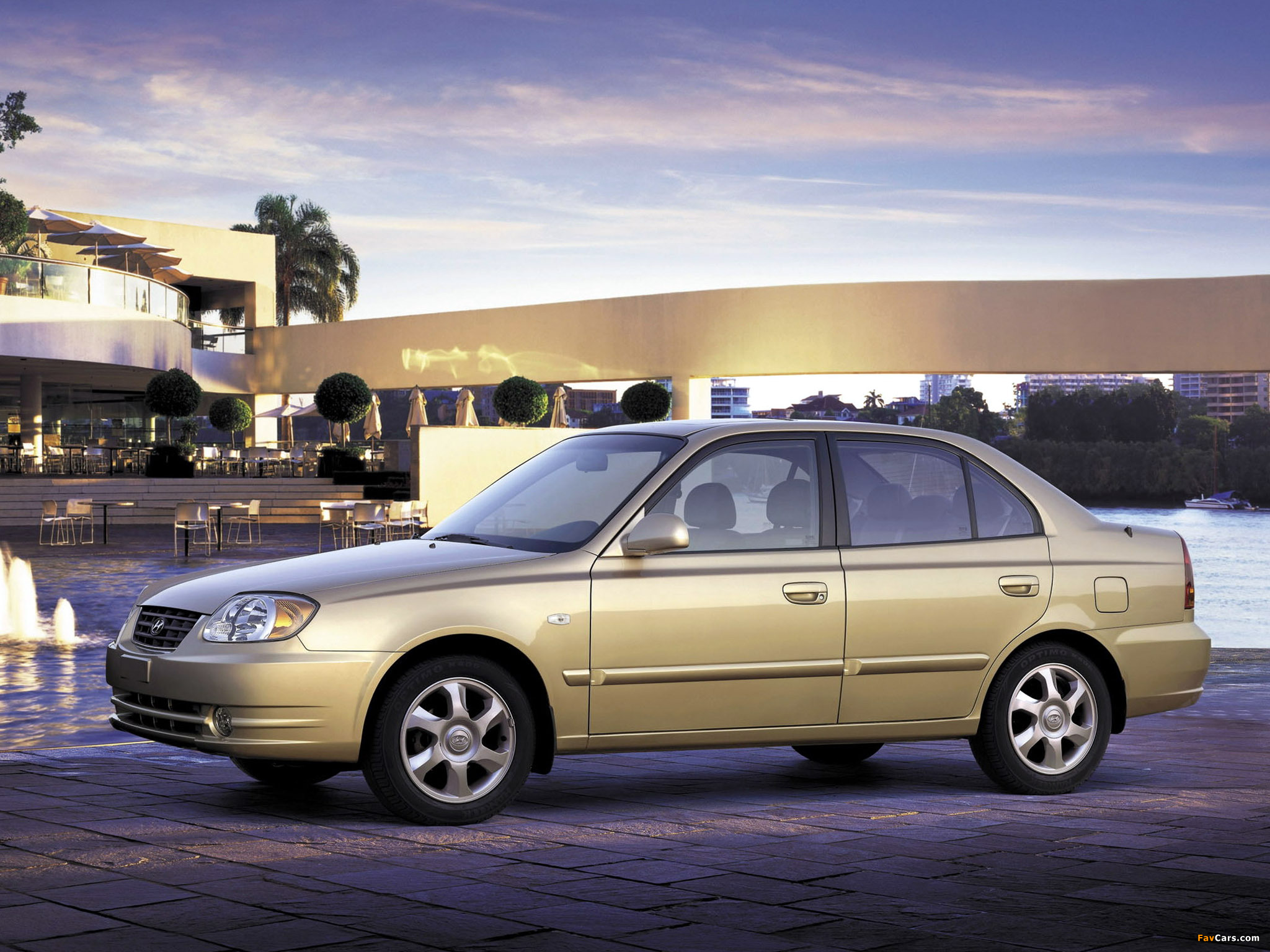 Hyundai Accent Sedan 2003–06 wallpapers (2048 x 1536)