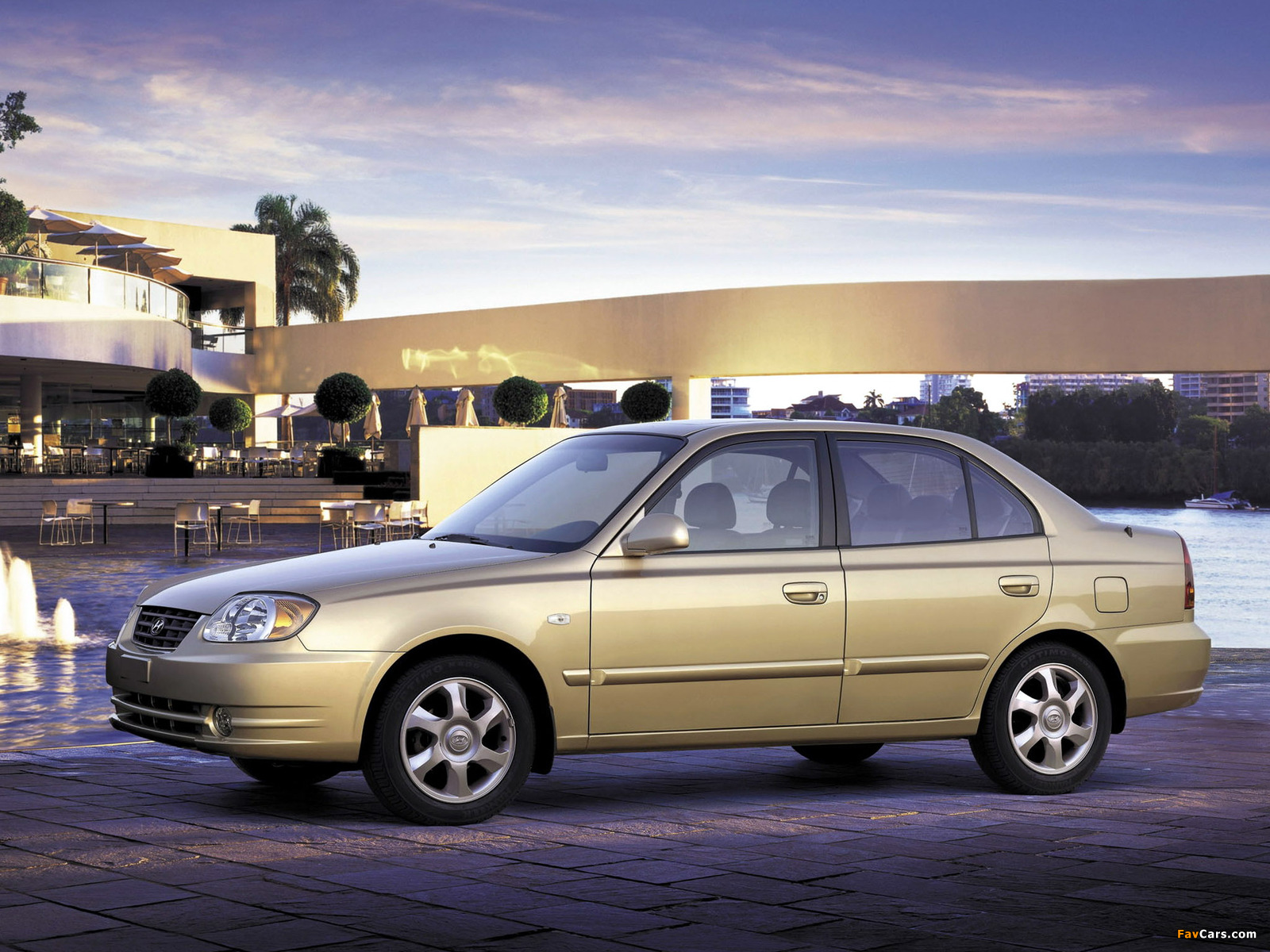 Hyundai Accent Sedan 2003–06 wallpapers (1600 x 1200)