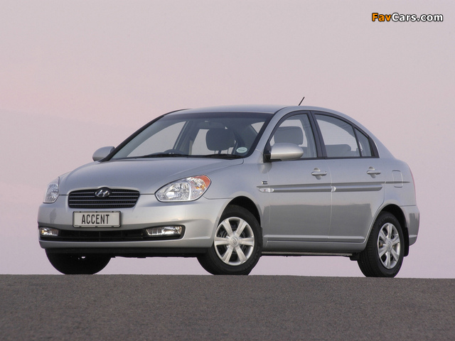 Hyundai Accent Sedan ZA-spec 2006–11 images (640 x 480)